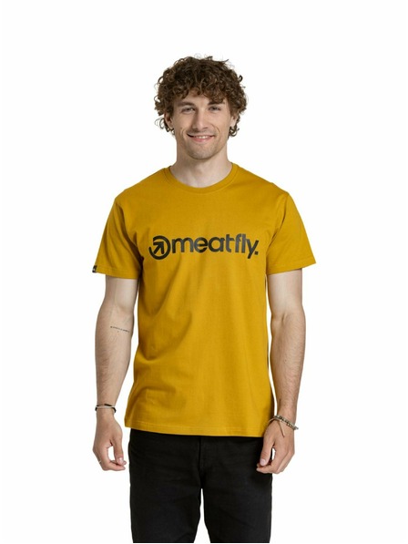 Meatfly Meatfly tricou pentru bărbați MF Logo Mustard