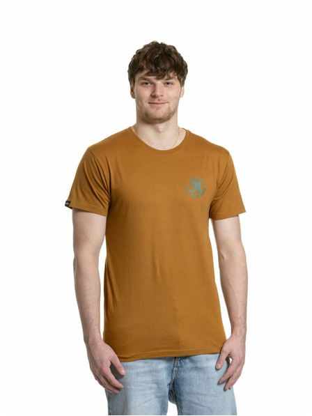 Meatfly Meatfly tricou pentru bărbați Arrow Maro Auriu | Maro