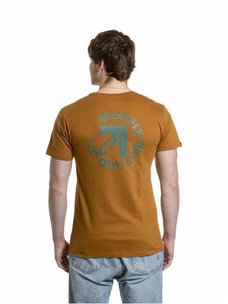 Meatfly Meatfly tricou pentru bărbați Arrow Maro Auriu | Maro