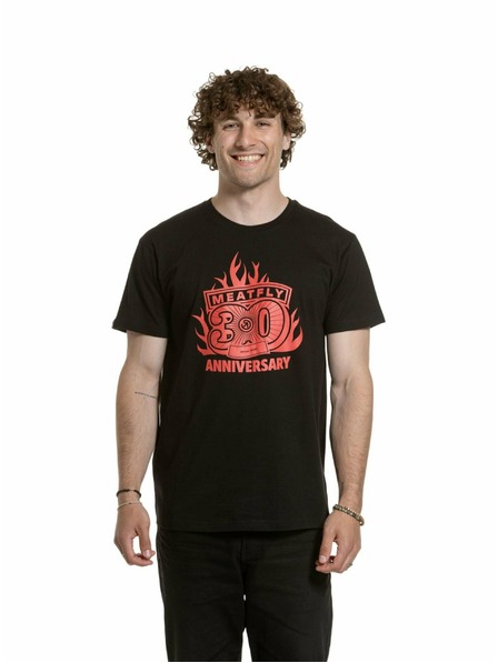 Meatfly Meatfly tricou pentru bărbați Flame Negru