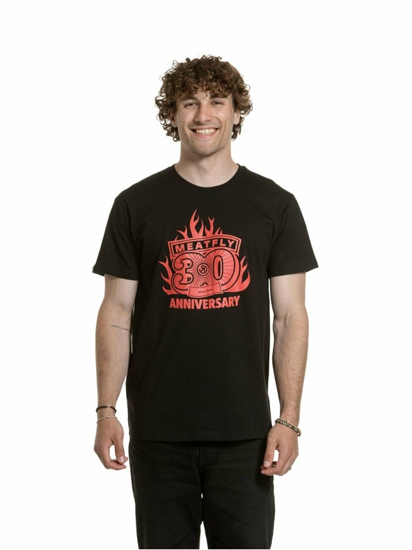 Meatfly Meatfly tricou pentru bărbați Flame Negru