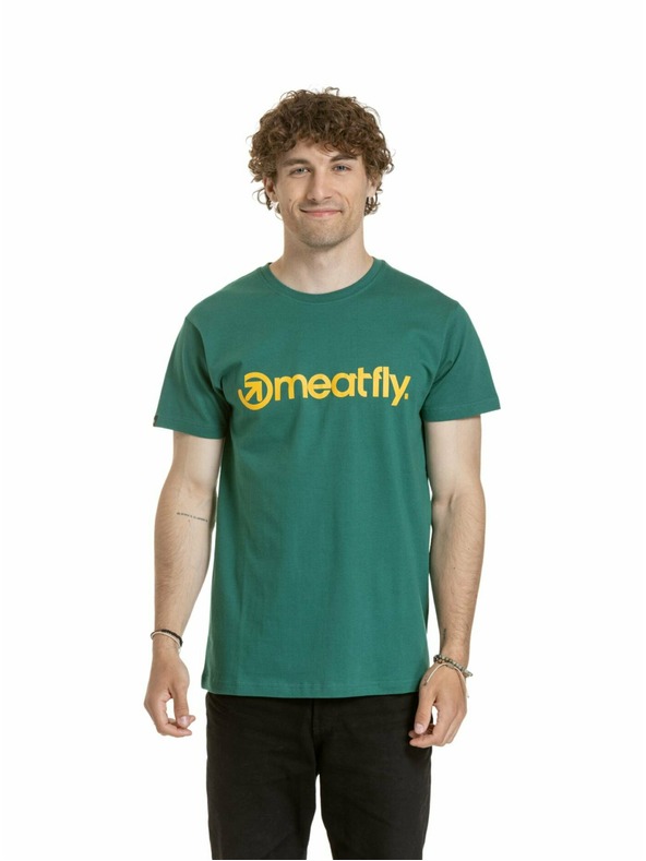 Meatfly Meatfly tricou pentru bărbați MF Logo Verde Pădure