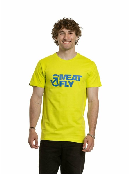Meatfly Meatfly tricou pentru bărbați Revital Galben Siguranță