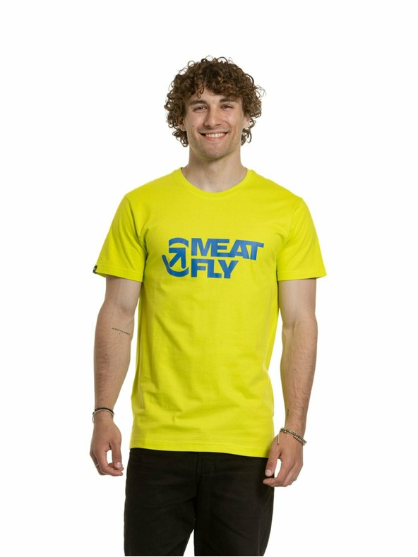 Meatfly Meatfly tricou pentru bărbați Revital Galben Siguranță