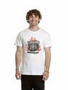 Meatfly Meatfly tricou pentru bărbați Flame Alb