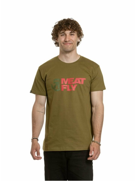 Meatfly Meatfly tricou pentru bărbați Revital Verde Kaki