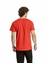 Meatfly Meatfly tricou pentru bărbați Striped Logo Roșu Aprins | Roșu