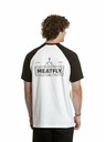 Meatfly Meatfly tricou pentru bărbați Ozzy Raglan Alb / Negru