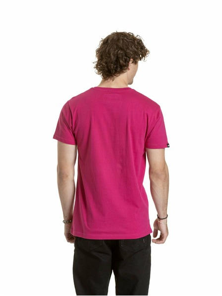 Meatfly Meatfly tricou pentru bărbați Striped Logo Violet Închis