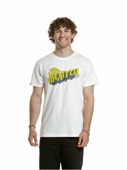 Meatfly Meatfly tricou pentru bărbați Matal Alb