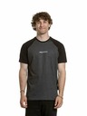 Meatfly Meatfly tricou pentru bărbați Ozzy Raglan Charcoal Heather / Negru
