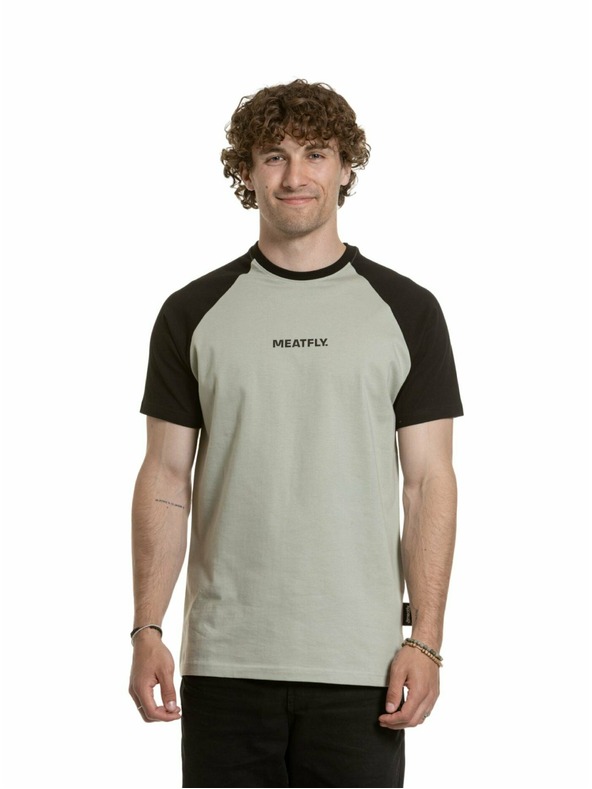 Meatfly Tricou Meatfly pentru bărbați Ozzy Raglan Mossy Green / Black