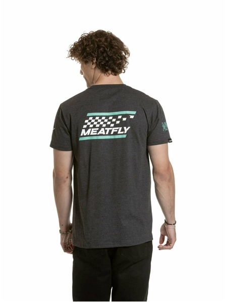 Meatfly Tricou Meatfly pentru bărbați Furious Charcoal Heather | Gri