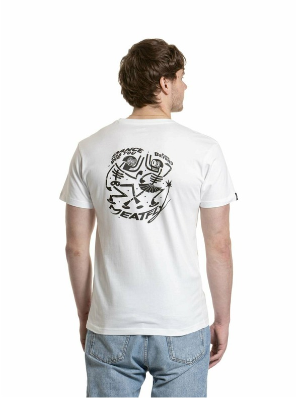 Meatfly Tricou Meatfly pentru bărbați Keke Dance White