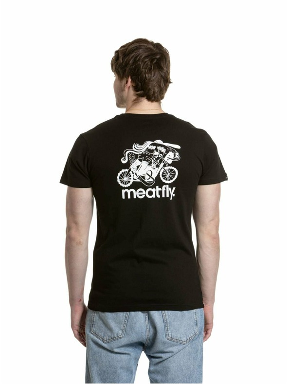 Meatfly Tricou Meatfly pentru bărbați Keke Moto Black