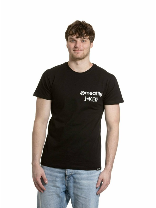 Meatfly Tricou Meatfly pentru bărbați Keke Moto Black