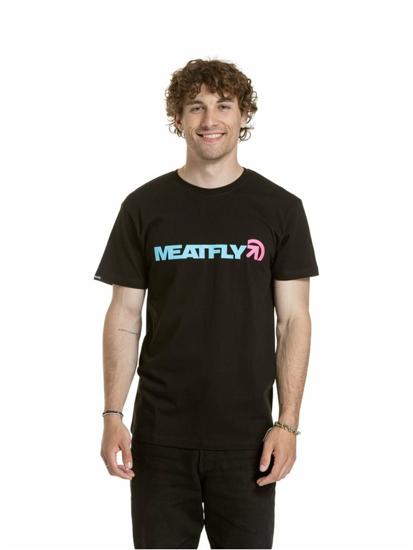 Meatfly Tricou Meatfly pentru bărbați Logex Black