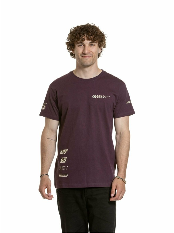 Meatfly Tricou Meatfly pentru bărbați Furious Blackberry | Roșu