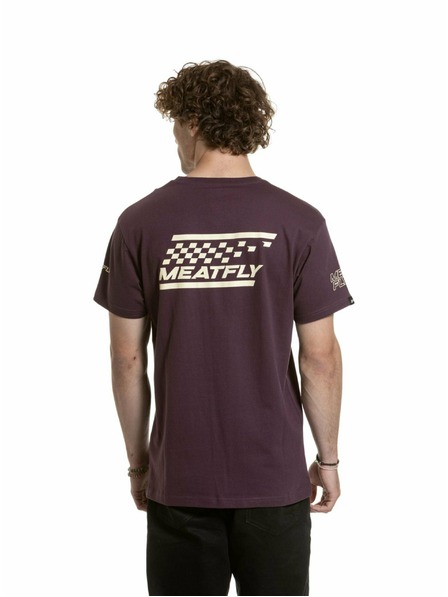 Meatfly Tricou Meatfly pentru bărbați Furious Blackberry | Roșu