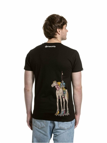 Meatfly Tricou Meatfly pentru bărbați Horse Black