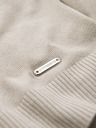 Ombre Clothing Tricou polo fără nasturi pentru bărbați - gri deschis