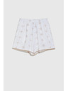 Moodo Pantaloni scurți Moodo pentru femei - albi