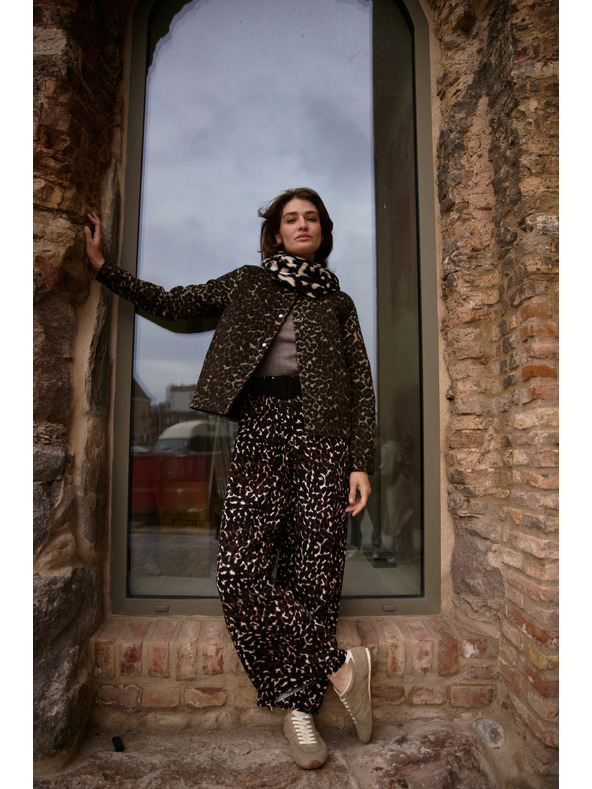 Moodo Jachetă cu imprimeu leopard Moodo