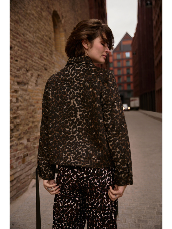 Moodo Jachetă cu imprimeu leopard Moodo