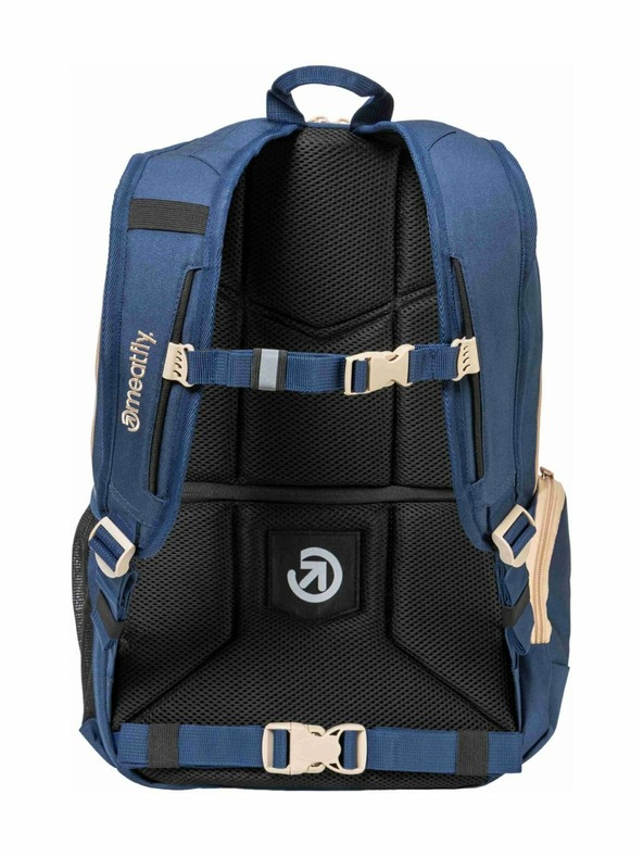 Meatfly Rucsac Meatfly Basejumper Bej / Marin 22 L + PENAR | Nisip | Volum 22 L
