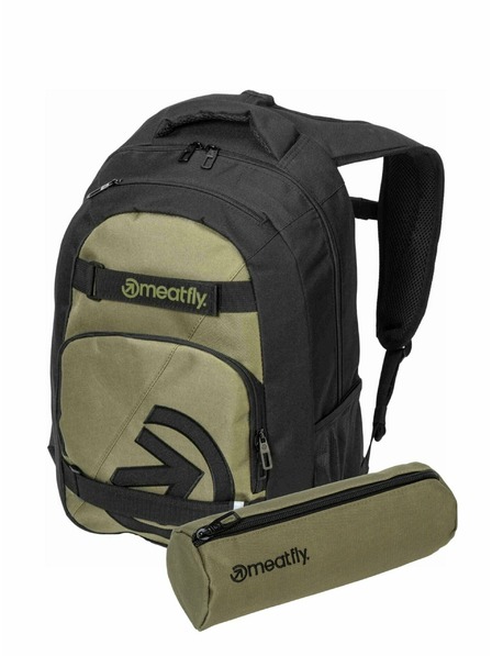 Meatfly Rucsac Meatfly Exile Olivine 24 L + PENAR | Verde | Volum 24 L