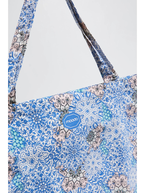 Moodo Geantă din bumbac albastru deschis
