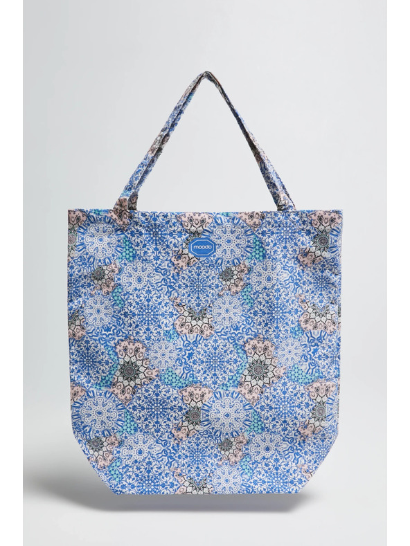 Moodo Geantă din bumbac albastru deschis