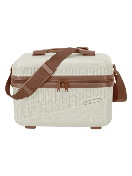 Travelite Trusă cosmetică Travelite Bali Beautycase Alb/coniac