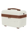 Travelite Trusă cosmetică Travelite Bali Beautycase Alb/coniac