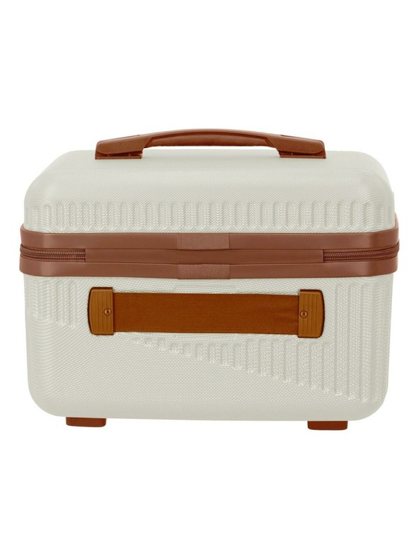 Travelite Trusă cosmetică Travelite Bali Beautycase Alb/coniac