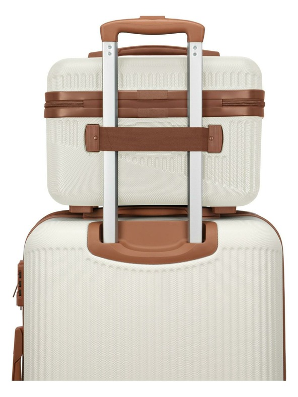 Travelite Trusă cosmetică Travelite Bali Beautycase Alb/coniac