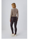 Moodo Pantaloni fitted din material cerat Moodo
