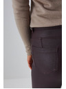 Moodo Pantaloni fitted din material cerat Moodo