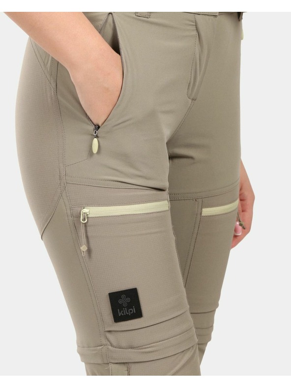 Kilpi Pantaloni outdoor Kilpi HOSIO-W Khaki pentru femei