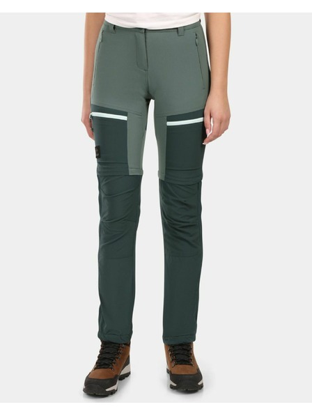 Kilpi Pantaloni de exterior detașabili pentru femei Kilpi HOSIO-W Verde închis