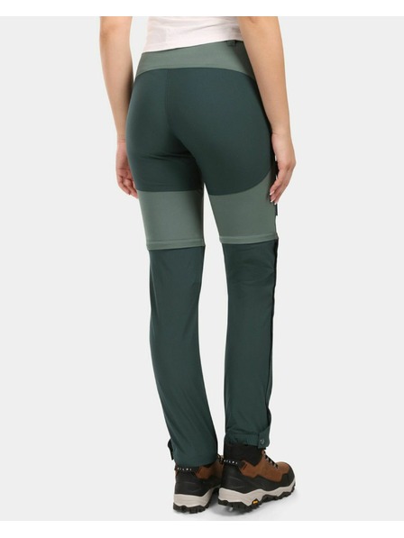 Kilpi Pantaloni de exterior detașabili pentru femei Kilpi HOSIO-W Verde închis
