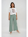 Moodo Pantaloni Moodo pentru femei - verzi