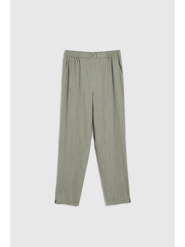 Moodo Pantaloni Moodo pentru femei - verzi