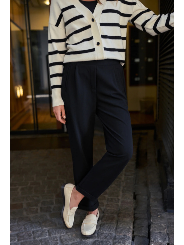 Moodo Pantaloni de damă negri Moodo