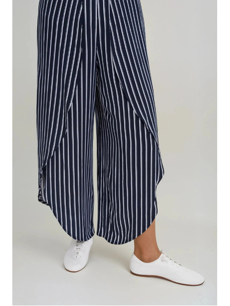 Moodo Pantaloni asimetrici pentru femei cu despicături