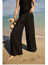 Moodo Pantaloni largi Moodo pentru femei - negri