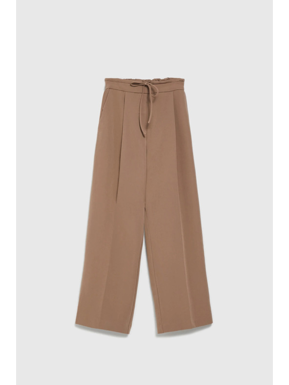 Moodo Pantaloni largi maro deschis Moodo