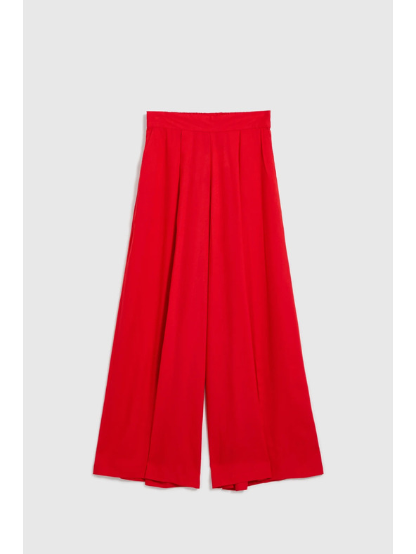 Moodo Pantaloni largi Moodo pentru femei - roșii