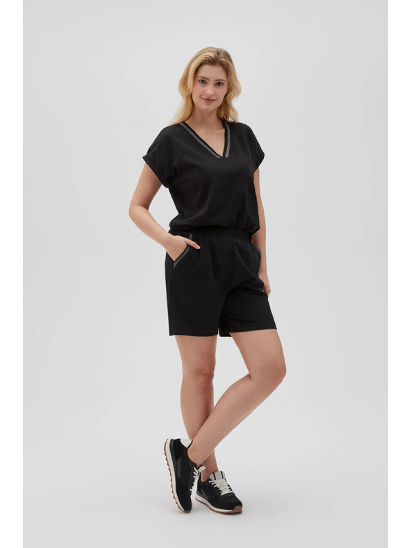 Moodo Pantaloni scurți Moodo pentru femei - negri