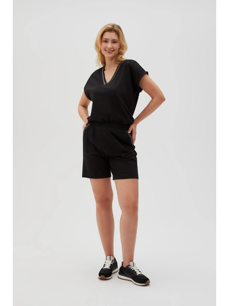 Moodo Pantaloni scurți Moodo pentru femei - negri